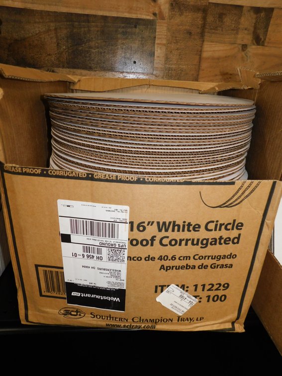 Box of 16" Corrugated Circles