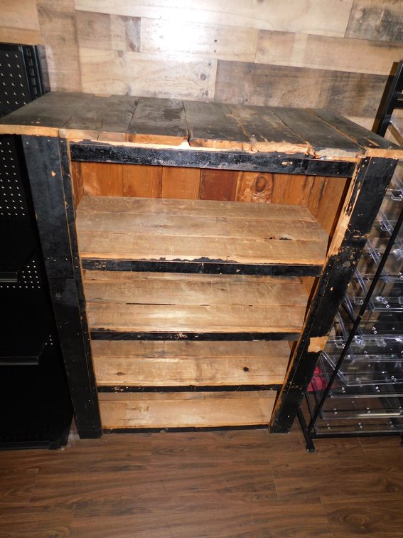 Wood Primitive Shelf 38" x 49 1/2" T