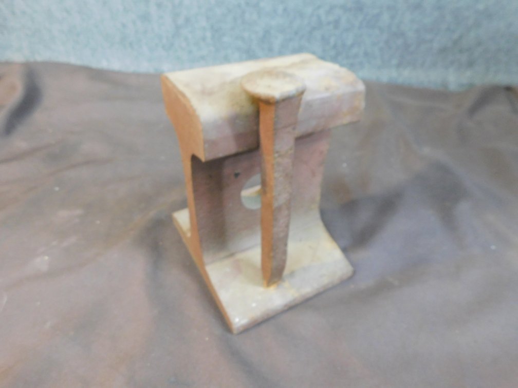Homemade Railroad Track Anvil 5" x 7"