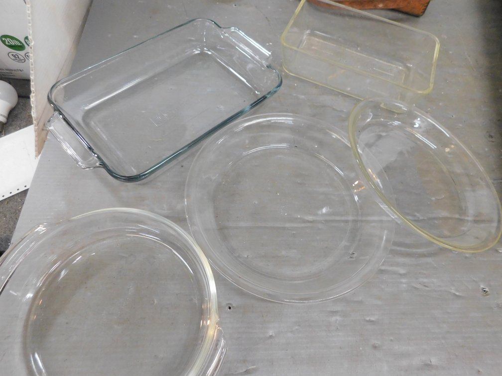 Two Baking Dish, Pie Plates etc.