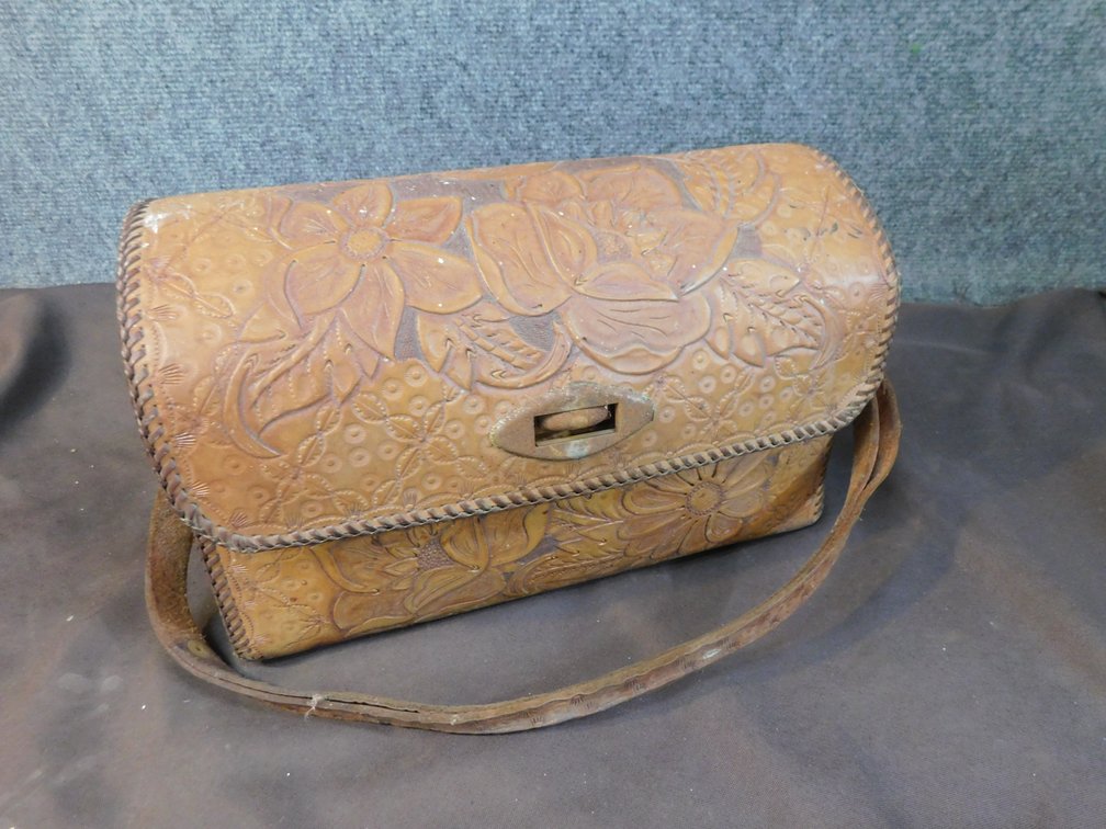 Leather Purse 12" x 5" x 8"