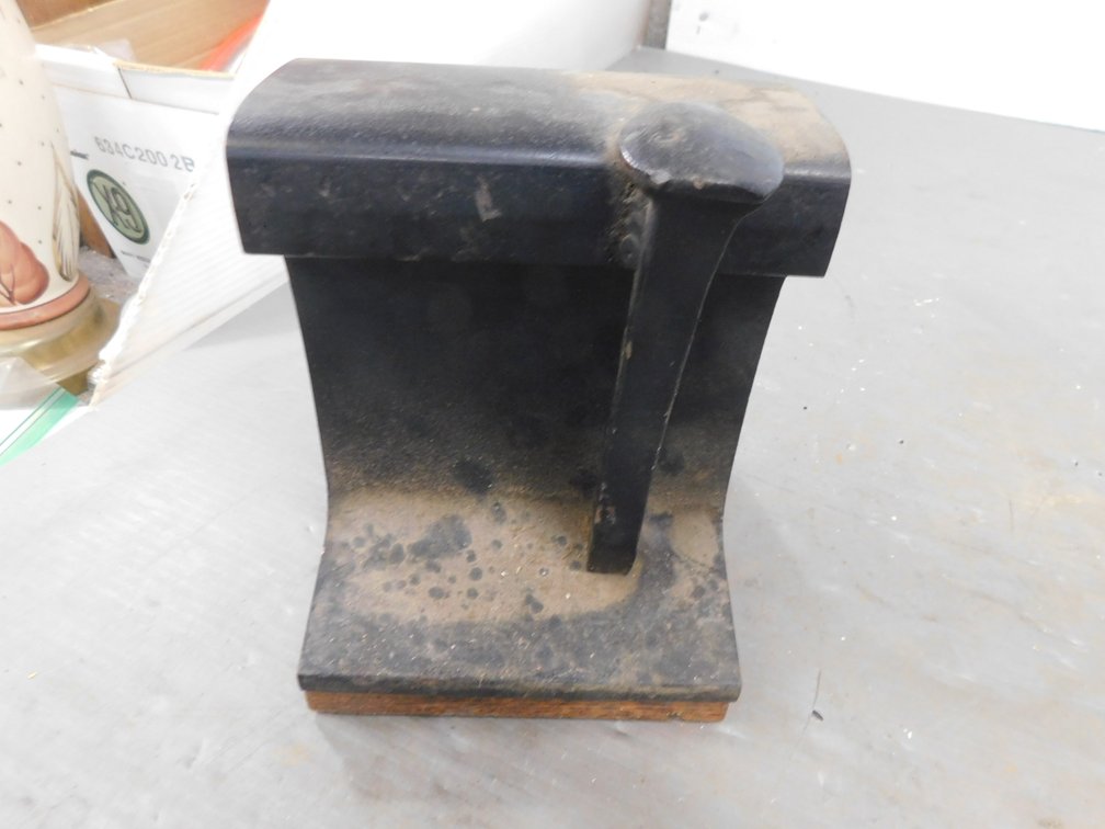 Homemade Railroad Track Anvil 6" x 8"