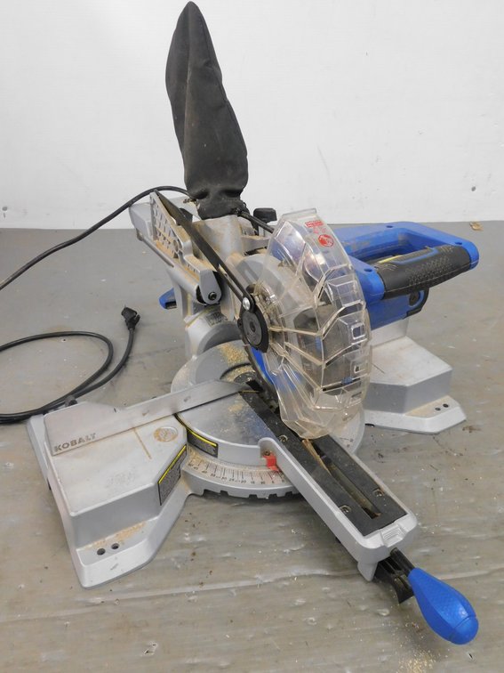 Kobalt 7 1/4" Compound Sliding Miter Saw Single Bevel, untested