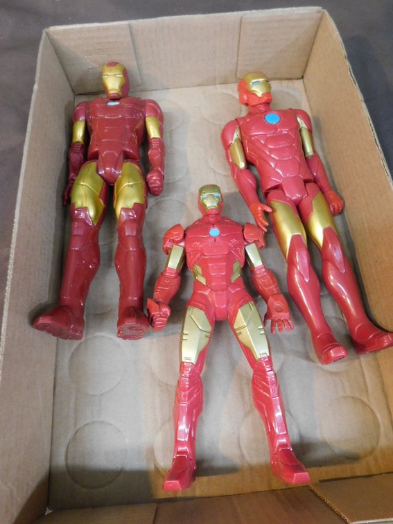 Three Iron Man Action Figures