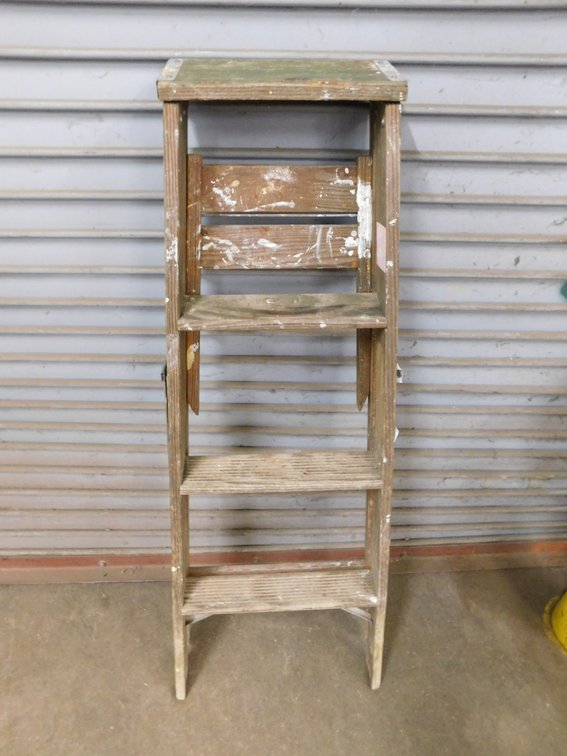 Four Foot Wooden Step Ladder