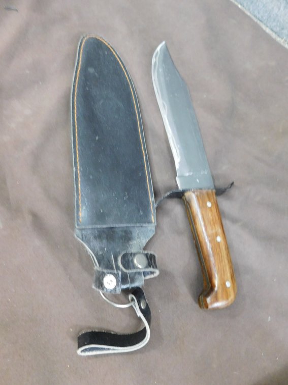 Fixed Blade Knife with Sheath 15" Overall Length