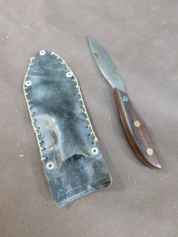 Hexters Knife with Sheath 8 1/2" Overall Length