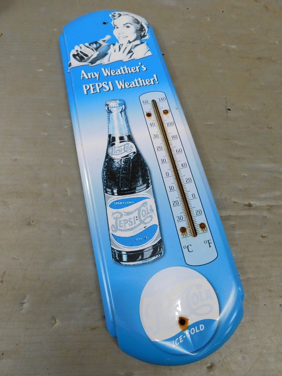 Pepsi-Colar Thermometer 17 1/2"