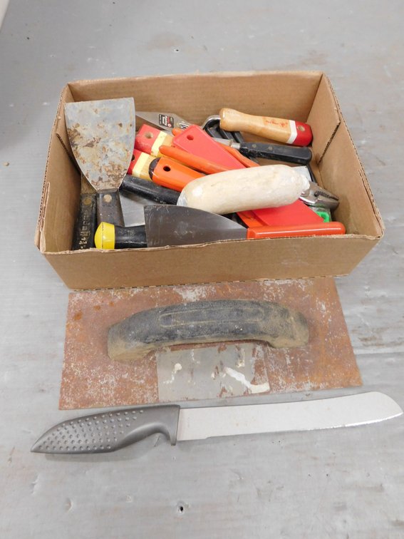 Patching Trowel, Scrapers, pliers, Trowels