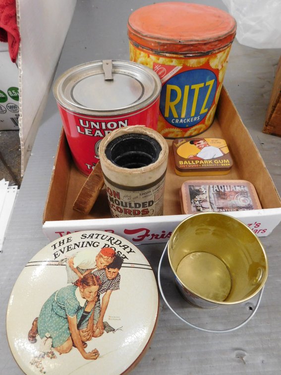 Assorted Tins, Edison Gold Molded Records