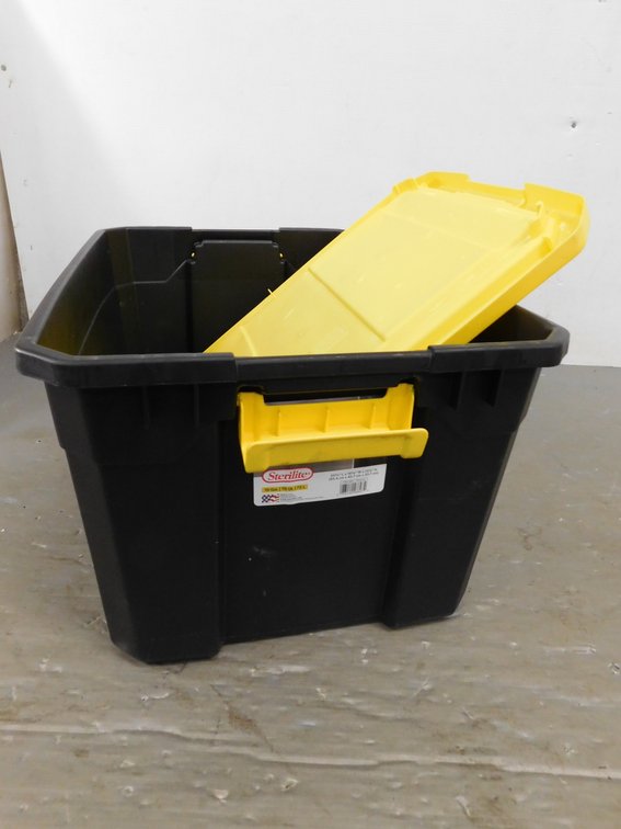 Sterilite Tote with Lid 19 Gallon 25 3/4"L x 18 3/4" x 13 1/4" H
