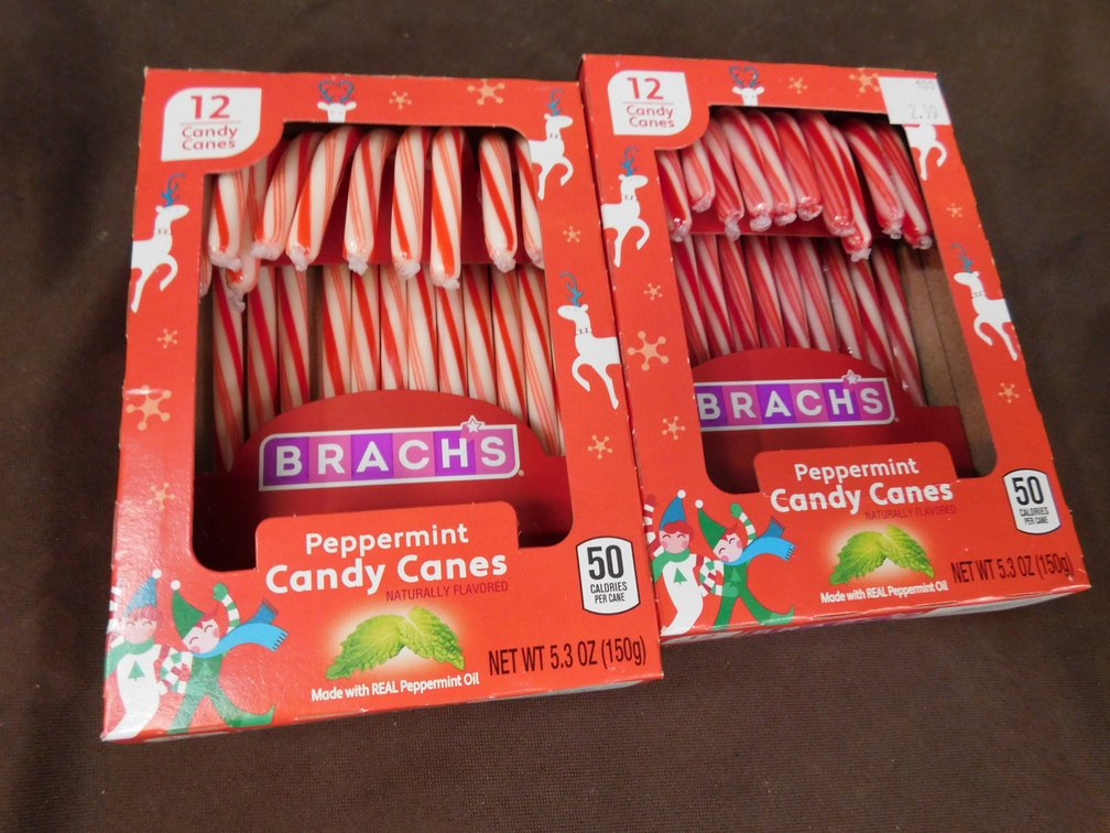 Two Boxes Brach's Peppermint Candy Canes 5.3 Oz BBD 12/27