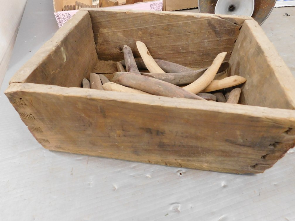 Chair Hip Rests in Wood Box 9 1/2" x 12 1/2" x 4 1/2"