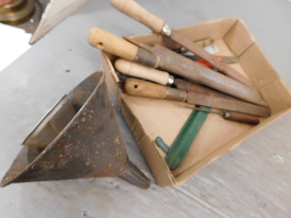 Two Funnels, Assorted Files, Rasp