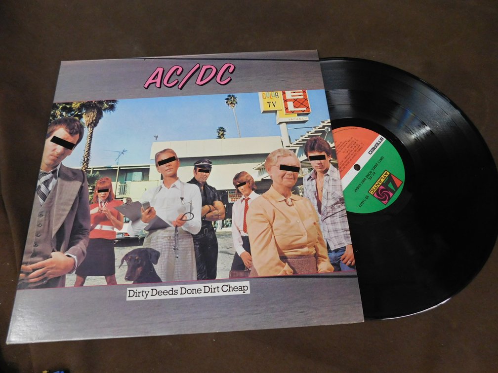 AC/DC "Dirty Deeds Done Dirt Cheap" 33 LP Record Album