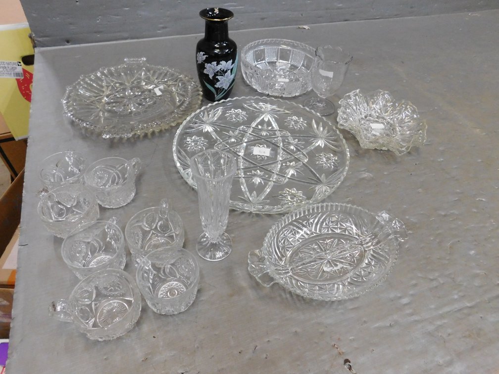 Early American Pressed Glass Items Etc.