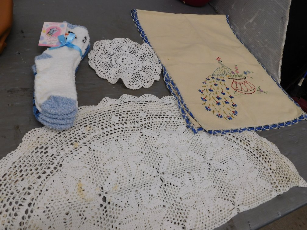 Socks, Doily Etc.