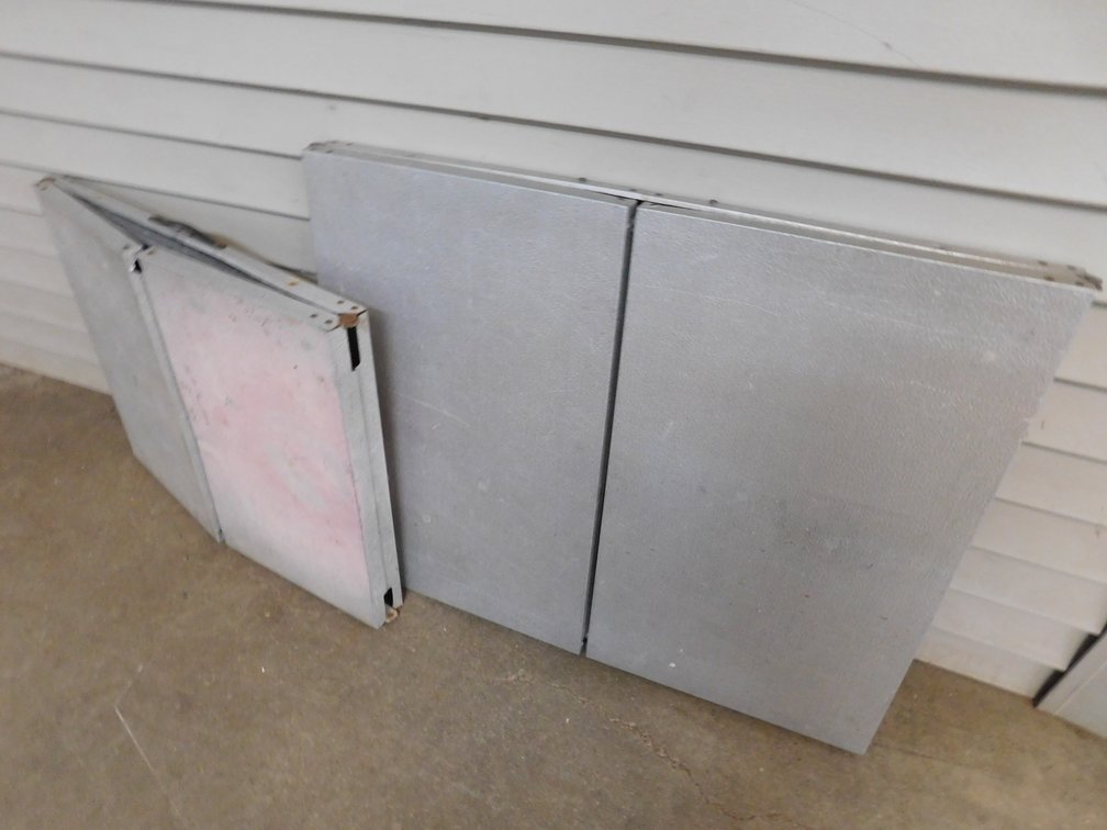 Two Aluminum Fold Away Tables