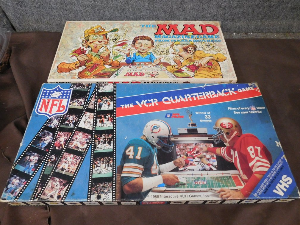 Two Board Games The Mad Magazine, The VCR Quarterback Game