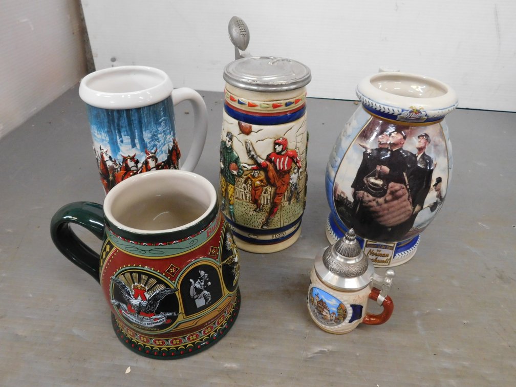 Assorted Beer Steins