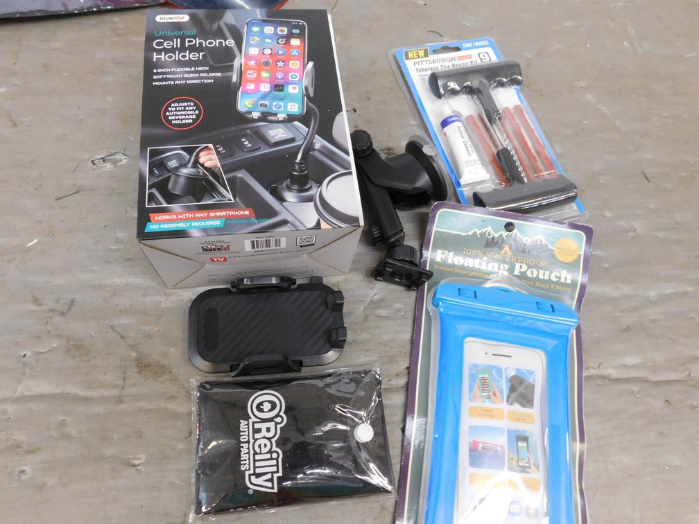 Floating Pouch, Cell Phone Holder, Tire Repair Kit etc.
