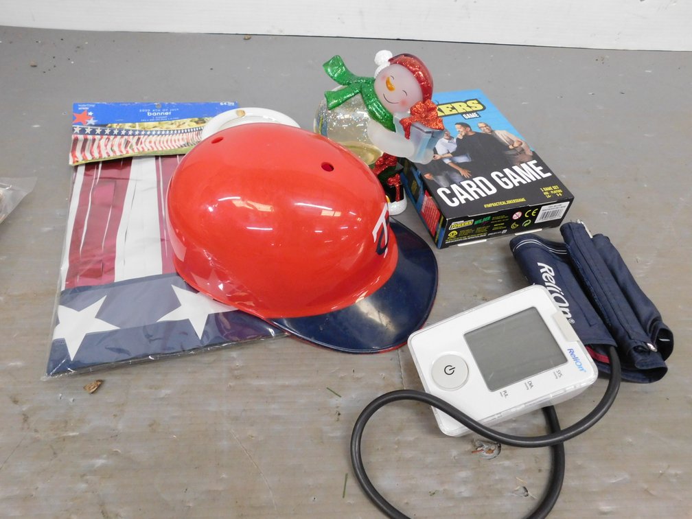 Jokers Card Game, Walt Disney Ash Tray, Blood Pressure Cuff etc.