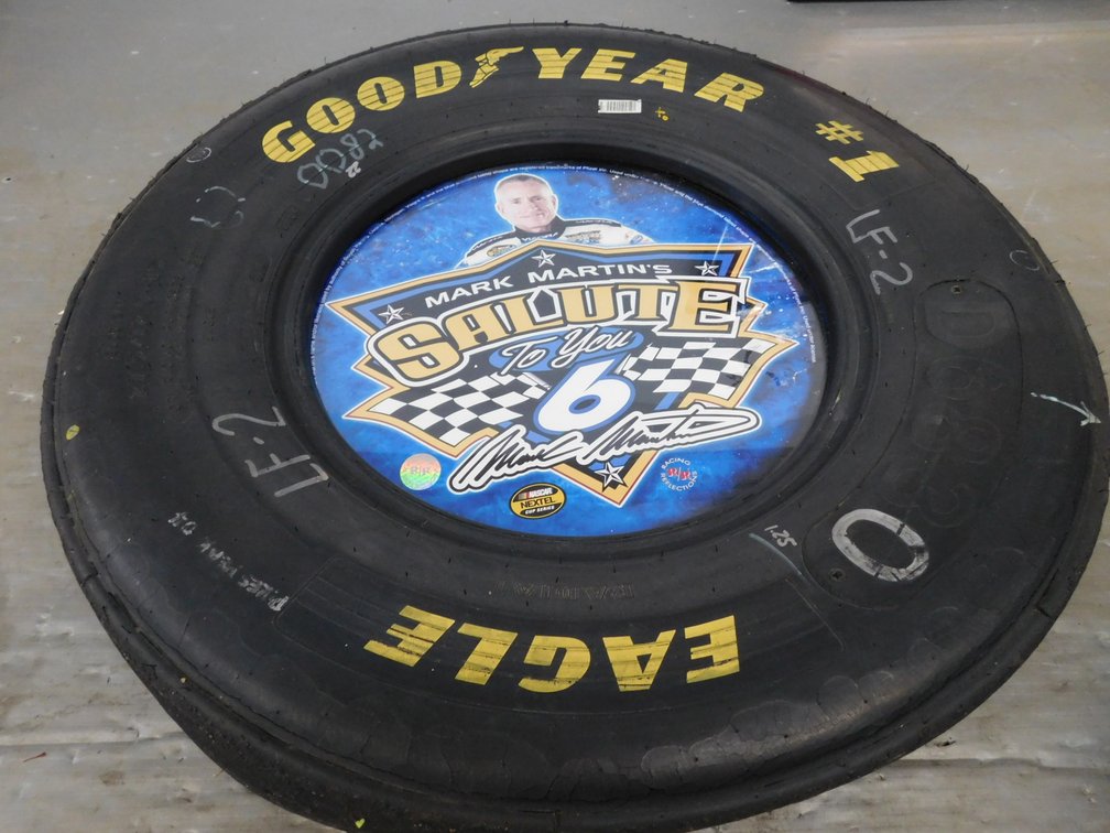 Mark Martin's Salute To You #6 Nascar Tire Display
