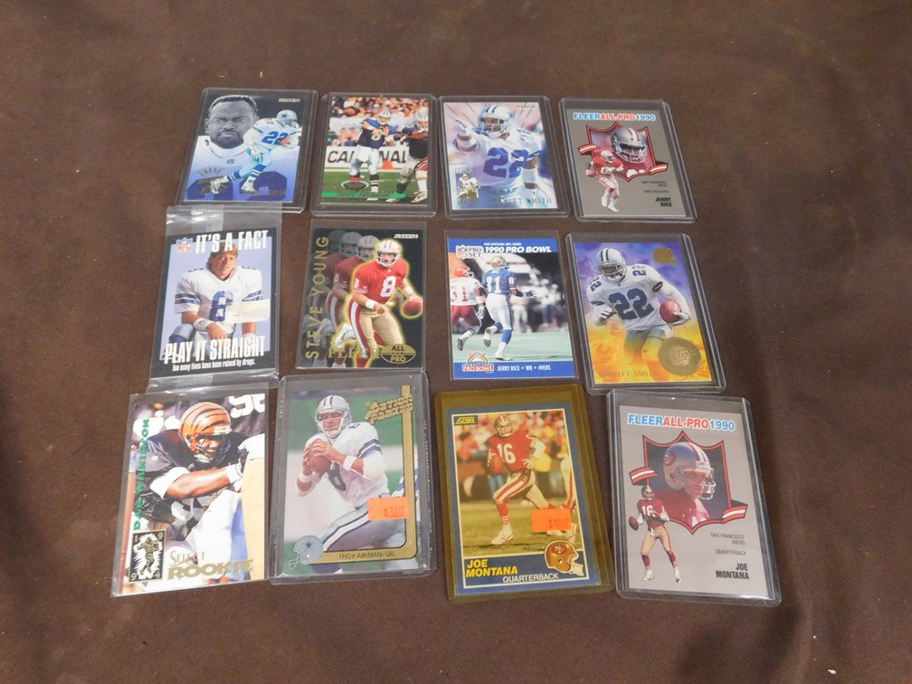12 Assorted Sports Trading Cards