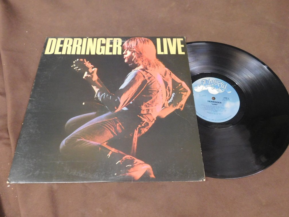 Derringer "Live" 33 LP Record Album