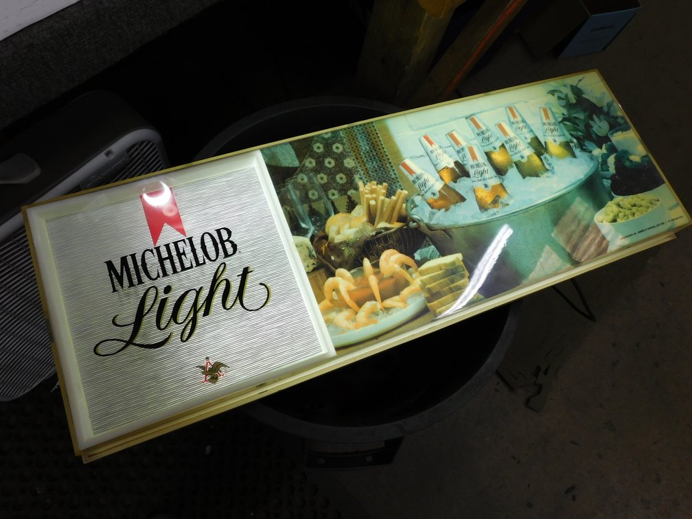 Michelob Light Illuminated Sign 10 1/2" x 30", Works
