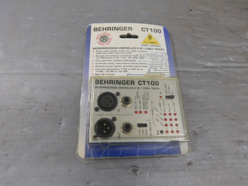 Behringer CT100 Microprocessor Controlled 6 in 1 Cable Tester