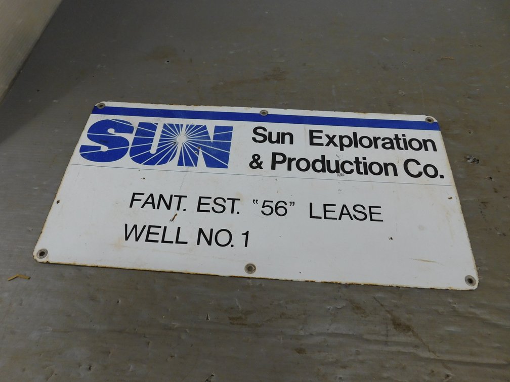 Vintage Porcelain Sun Exploration & Production CO Sign 12" x 24"