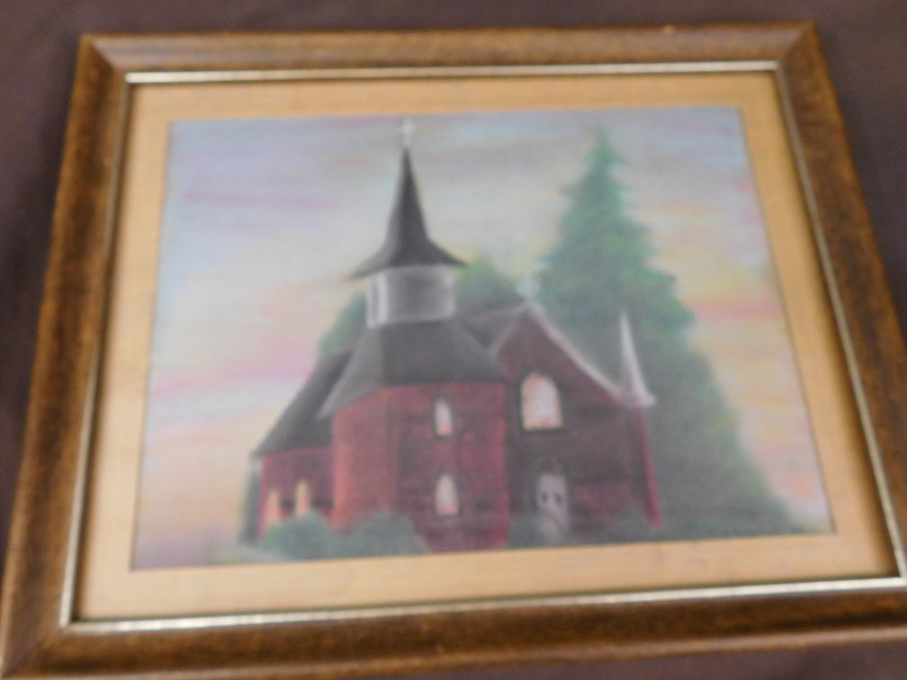 Framed C Kellaher 1997 Print 12 1/2" x 15 1/2"