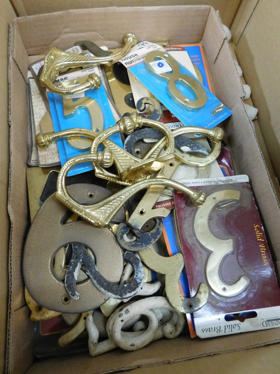 Assorted House Numbers, Coat Hooks