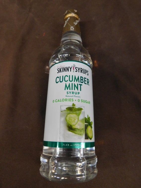 Skinny Syrups Cucumber Mint Syrup 25.4 FL Oz BBD 7/10/26
