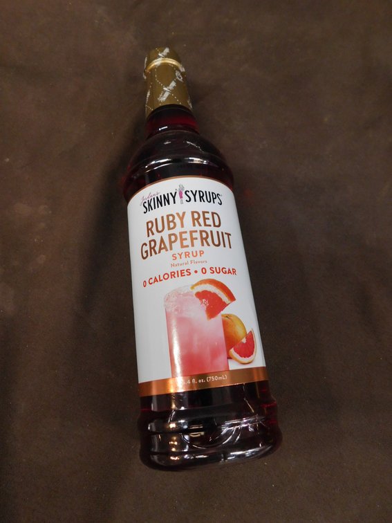 Skinny Syrups Ruby Red Grapefruit Syrup 25.4 Fl Oz BBD 4/15/26