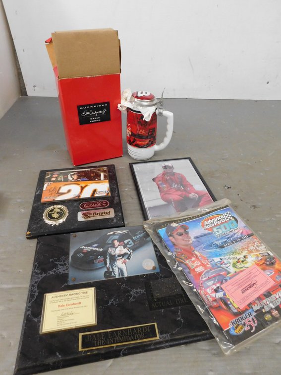 Budweiser Dale Earnhart Jr. Beer Stein, Assorted Nascar Memorabilia