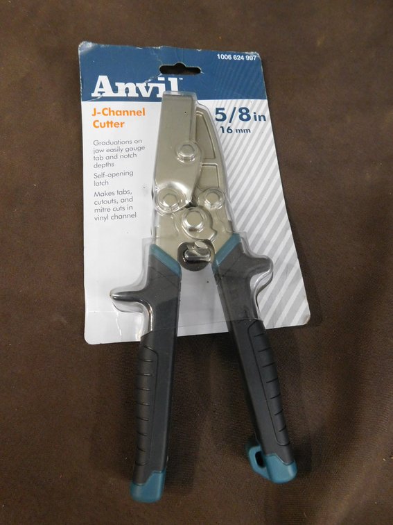 Anvil J-Channel Cutters 5/8", New in Package