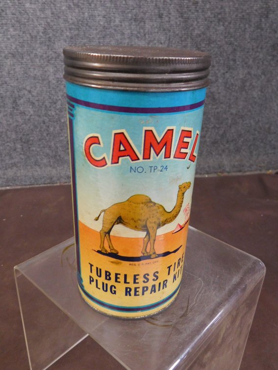 Vintage Camel No. TP-24 Tubeless Tire Plug Repair Kit