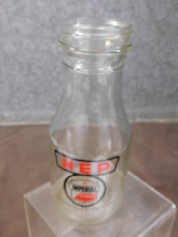 Vintage HEP Imperial Refineries Clayton Mo. One Quart Bottle