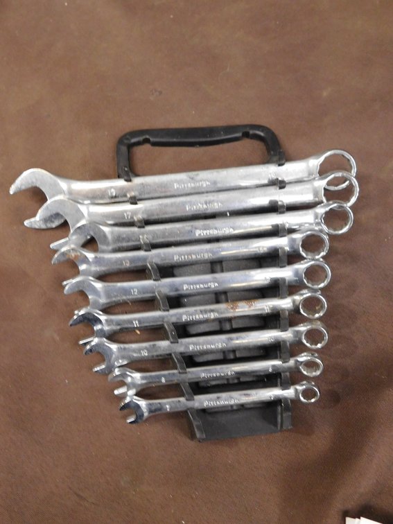 Pittsburgh Metric Combination Wrenches 7,8,10,11,12,13,14,17,19
