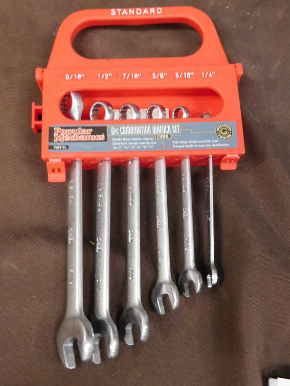 Popular Mechanics 6 PC Combination Wrench Set SAE