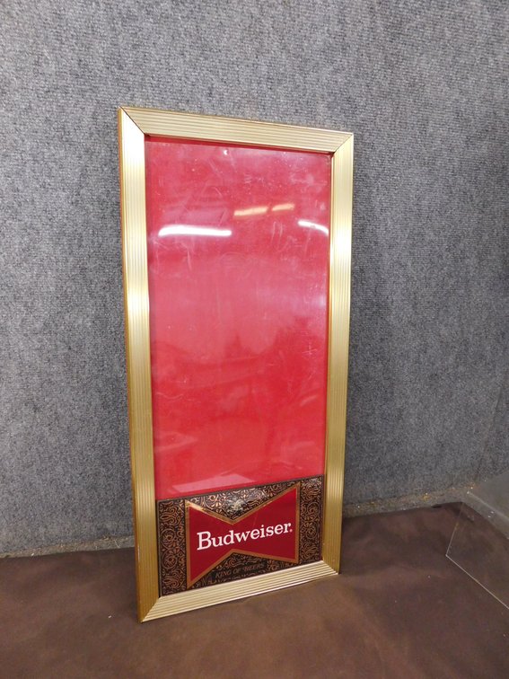 Budweiser King of Beers Sign 13 1/2" x 28 1/2"