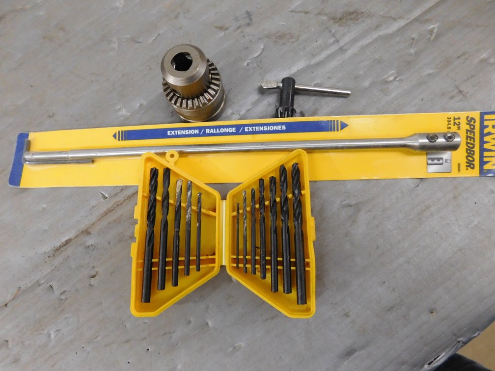 12" Speedbor, Drill Bits, Drill Chuck