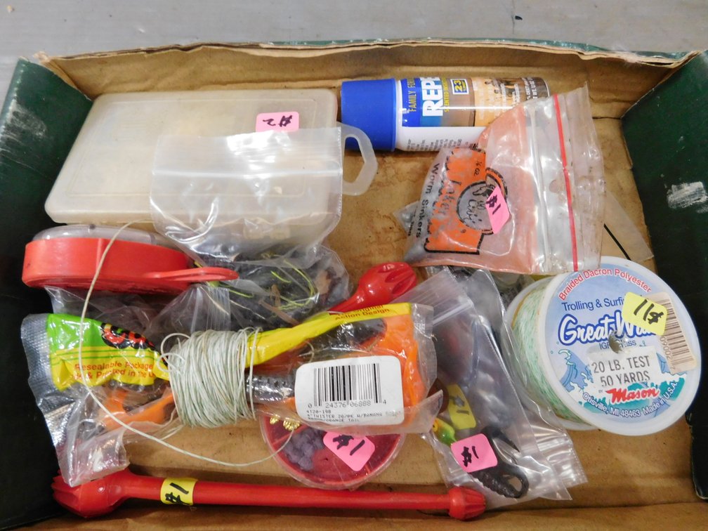 Fishing Line, Sinkers, Artificial Bait