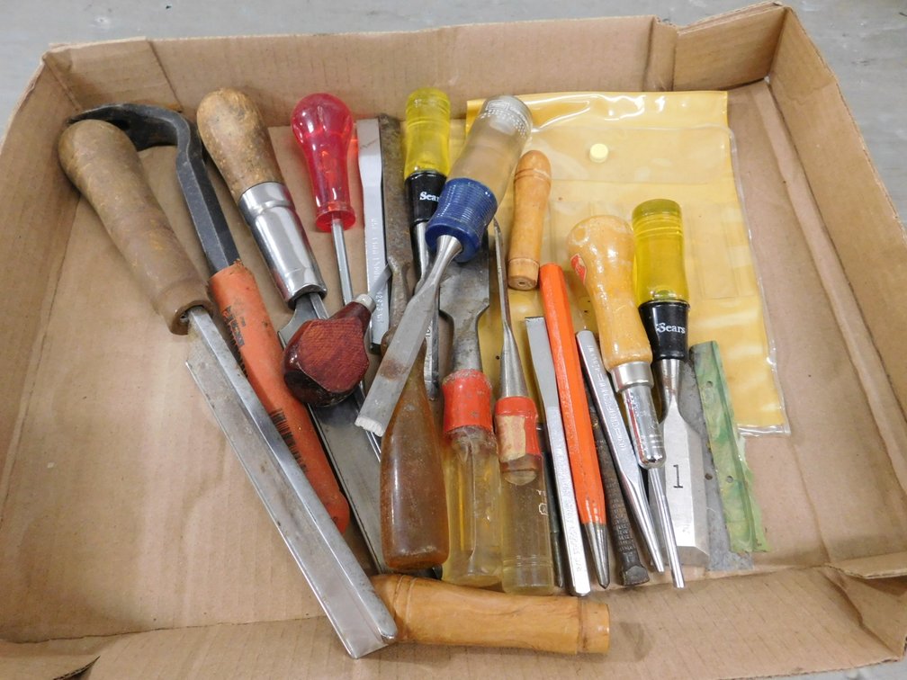 Assorted Chisels, Punches etc.