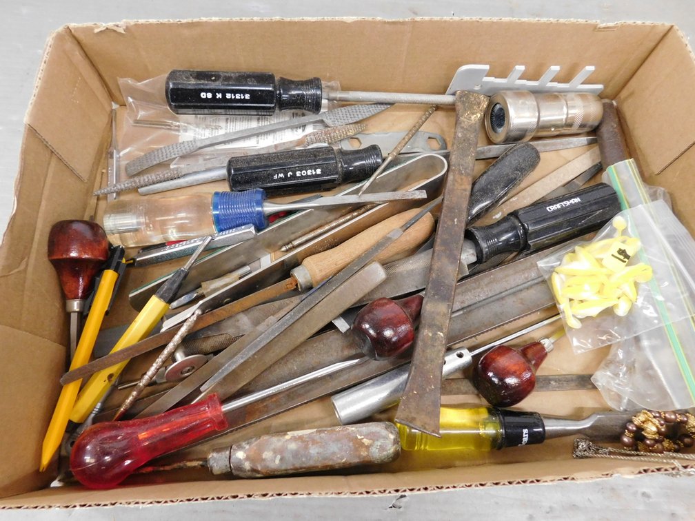 Files, Screwdrivers, Punch etc.