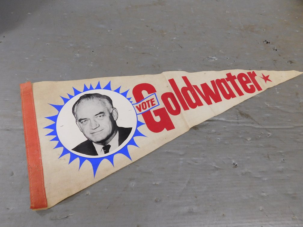 Vintage Goldwater Political Pendant 29" L
