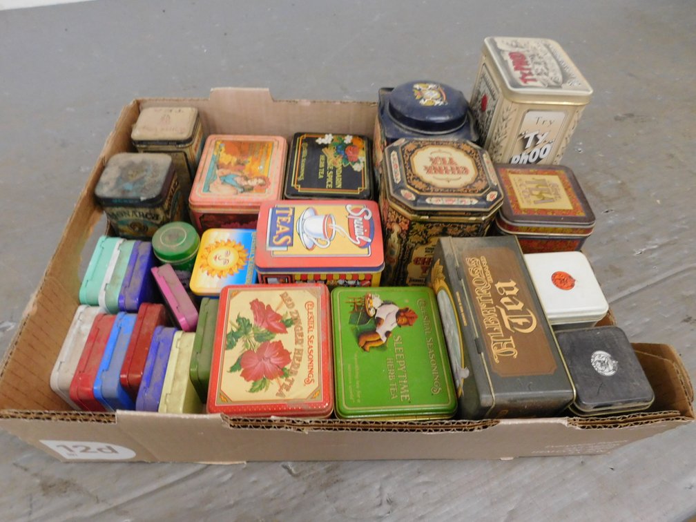 Lot of Assorted Tea Tins etc.
