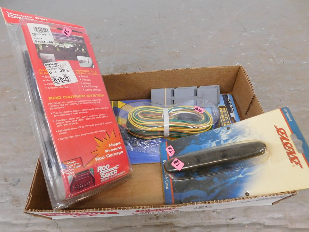 Trailer Wiring Harness, Dock Cleat, Rod Carrier System unsure if Complete